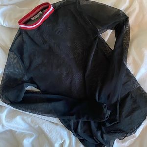 Zara Mesh Long-sleeve Shirt
